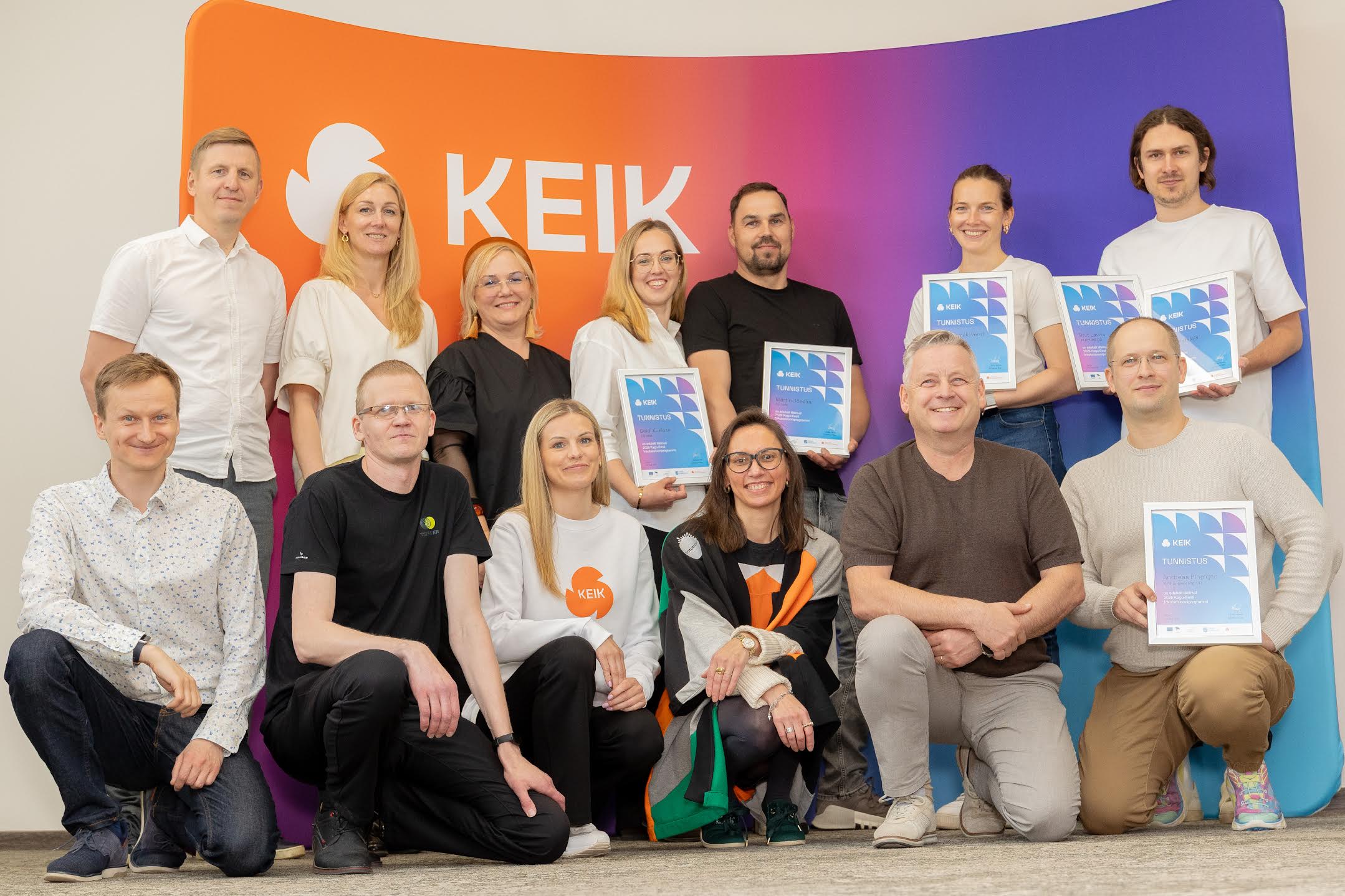Inku kolmas lend koos žüriiliikmete ja heade koostööpartneritega. FOTO: Aigar Nagel